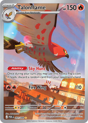 Talonflame - 091/088 card from ME03: Perfect Order