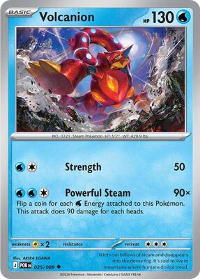 Volcanion card from ME03: Perfect Order