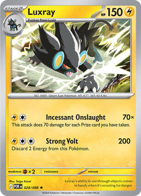 Luxray card from ME03: Perfect Order