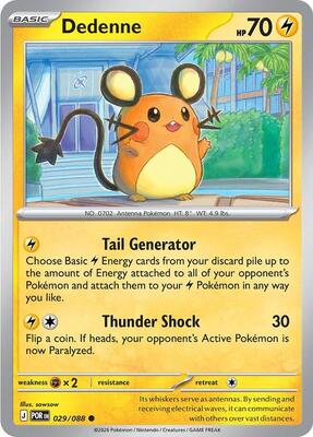 Dedenne - 029/088 card from ME03: Perfect Order