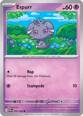 Espurr - 033/088 card from ME03: Perfect Order