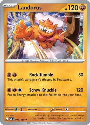 Landorus card from ME03: Perfect Order
