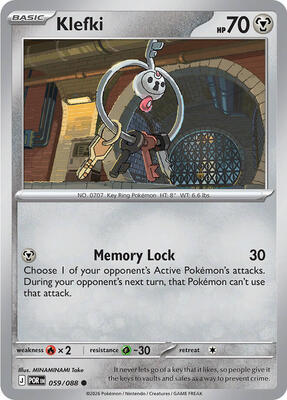 Klefki card from ME03: Perfect Order