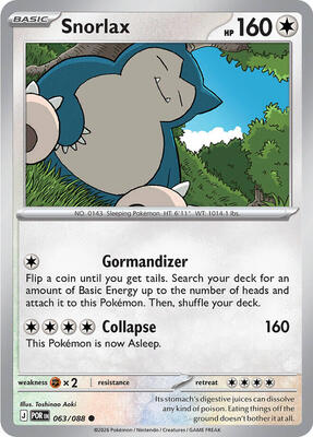 Snorlax card from ME03: Perfect Order