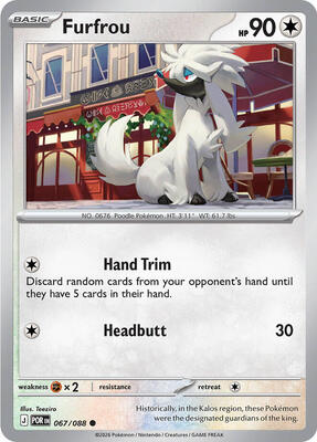 Furfrou card from ME03: Perfect Order