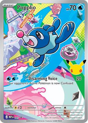 Popplio - 045 card from ME: Mega Evolution Promo