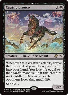 Caustic Bronco (Year of the Horse 2026) card from Standard Showdown Promos
