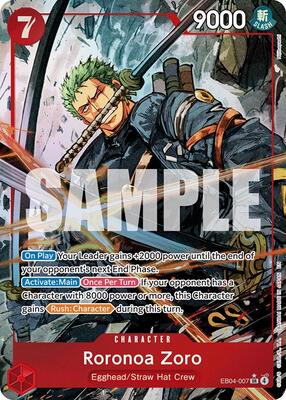 Roronoa Zoro (EB04-007) (Alternate Art) card from Adventure on Kami's Island