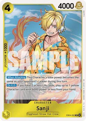 Sanji (EB04-052) card from Adventure on Kami's Island