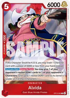 Alvida card from Adventure on Kami's Island