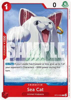 Sea Cat card from Adventure on Kami's Island