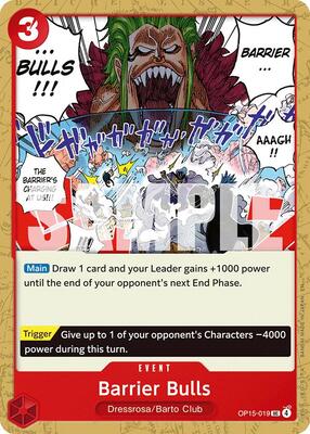 Barrier Bulls card from Adventure on Kami's Island