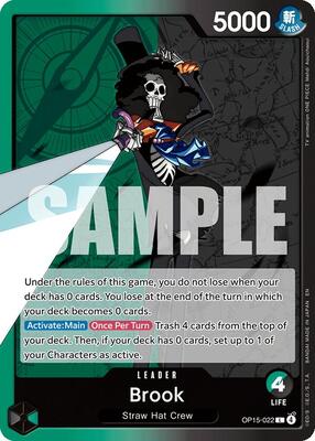 Brook (OP15-022) card from Adventure on Kami's Island