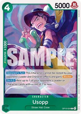 Usopp card from Adventure on Kami's Island