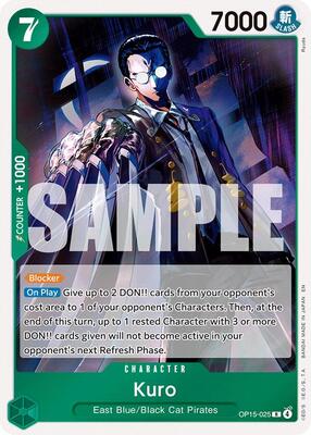 Kuro card from Adventure on Kami's Island