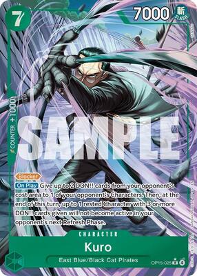 Kuro (Alternate Art) card from Adventure on Kami's Island