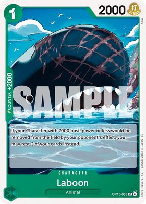 Laboon card from Adventure on Kami's Island