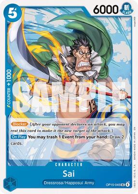 Sai card from Adventure on Kami's Island