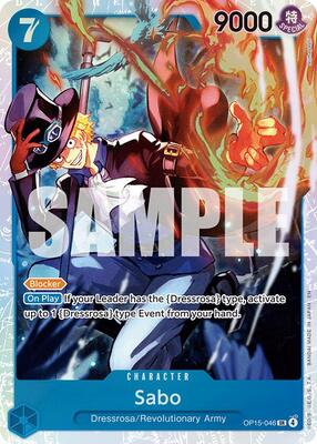 Sabo card from Adventure on Kami's Island