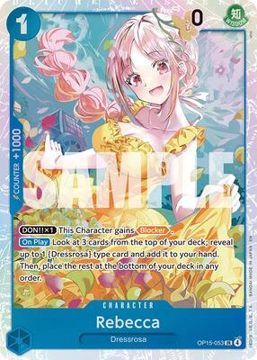 Rebecca (OP15-053) card from Adventure on Kami's Island