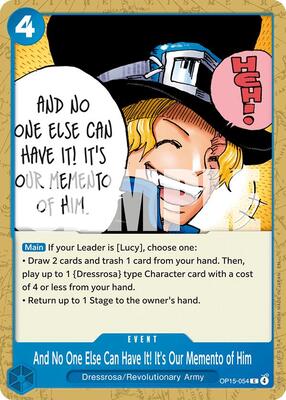 And No One Else Can Have It! It's Our Memento of Him card from Adventure on Kami's Island