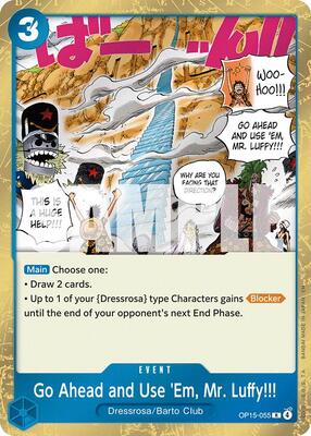 Go Ahead and Use 'Em, Mr. Luffy!!! card from Adventure on Kami's Island