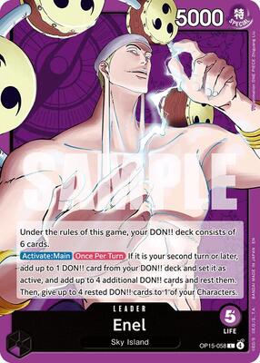 Enel (OP15-058) card from Adventure on Kami's Island