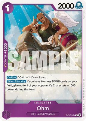 Ohm card from Adventure on Kami's Island