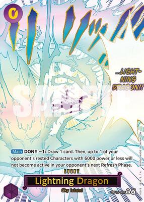 Lightning Dragon (Alternate Art) card from Adventure on Kami's Island