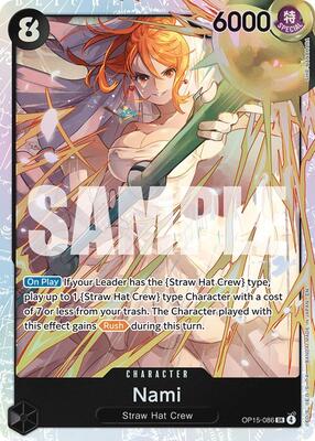 Nami (OP15-086) card from Adventure on Kami's Island
