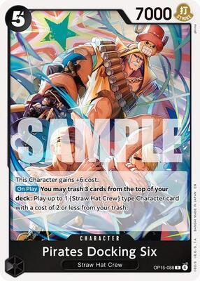 Pirates Docking Six card from Adventure on Kami's Island