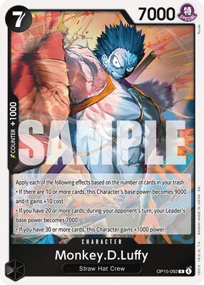Monkey.D.Luffy (OP15-092) card from Adventure on Kami's Island