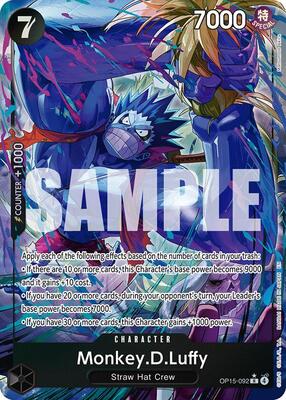 Monkey.D.Luffy (OP15-092) (Alternate Art) card from Adventure on Kami's Island