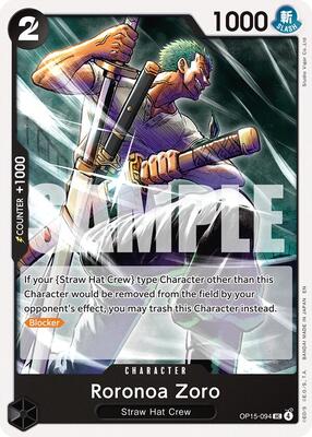 Roronoa Zoro (OP15-094) card from Adventure on Kami's Island