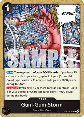 Gum-Gum Storm card from Adventure on Kami's Island