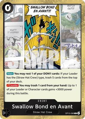 Swallow Bond en Avant card from Adventure on Kami's Island