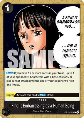 I Find It Embarrassing as a Human Being card from Adventure on Kami's Island