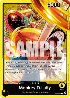 Monkey.D.Luffy (OP15-098) card from Adventure on Kami's Island
