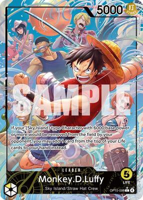 Monkey.D.Luffy (OP15-098) (Alternate Art) card from Adventure on Kami's Island