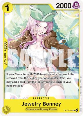 Jewelry Bonney (OP15-105) card from Adventure on Kami's Island