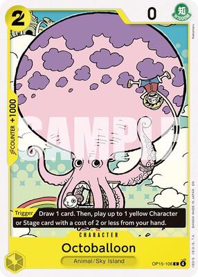 Octoballoon card from Adventure on Kami's Island