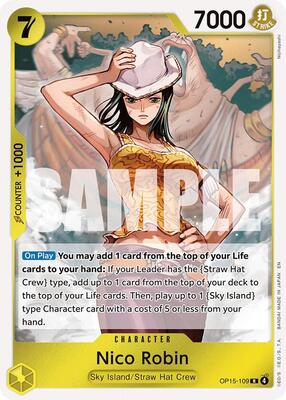 Nico Robin (OP15-109) card from Adventure on Kami's Island