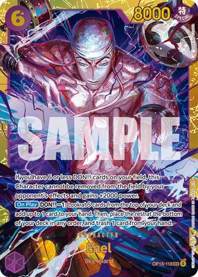 Enel (OP15-118) card from Adventure on Kami's Island