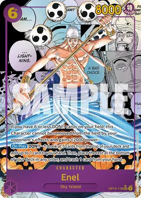 Enel (OP15-118) (Manga) card from Adventure on Kami's Island