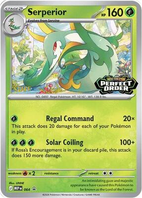 Serperior - 064 [Staff] card from ME: Mega Evolution Promo