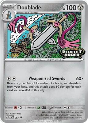 Doublade - 067 [Staff] card from ME: Mega Evolution Promo