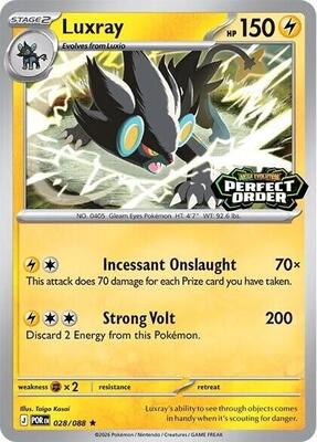 Luxray (Perfect Order Stamped) card from Miscellaneous Cards & Products