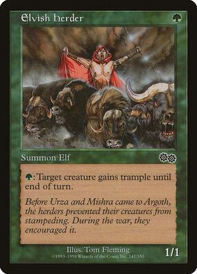 Elvish Herder card from Urza's Saga