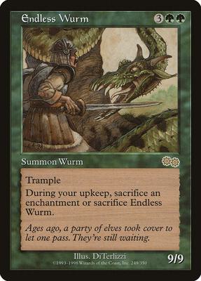 Endless Wurm card from Urza's Saga