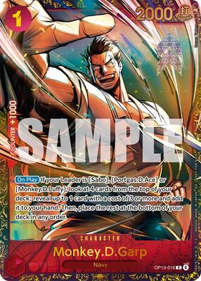Monkey.D.Garp (Treasure Cup March 2026) card from One Piece Promotion Cards